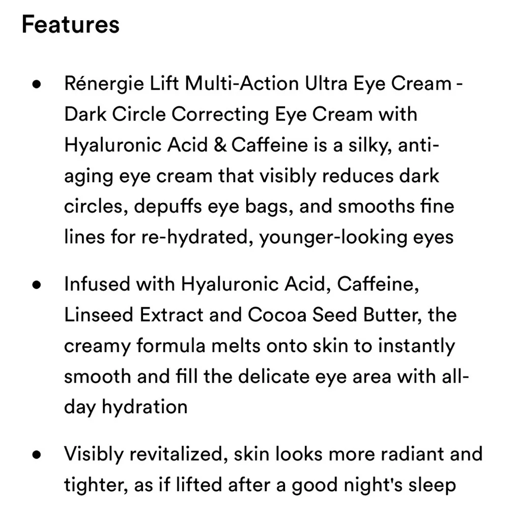 Lancôme Renergie Lift Multi-Action Ultra Eye Cream